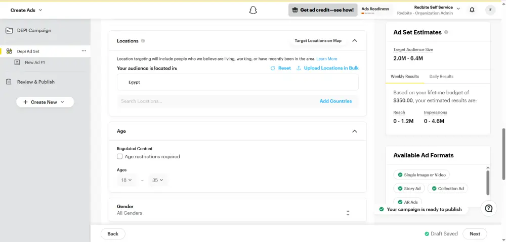 خدمة ترويج نشاطك على Snapchat بإعلان ممول احترافي