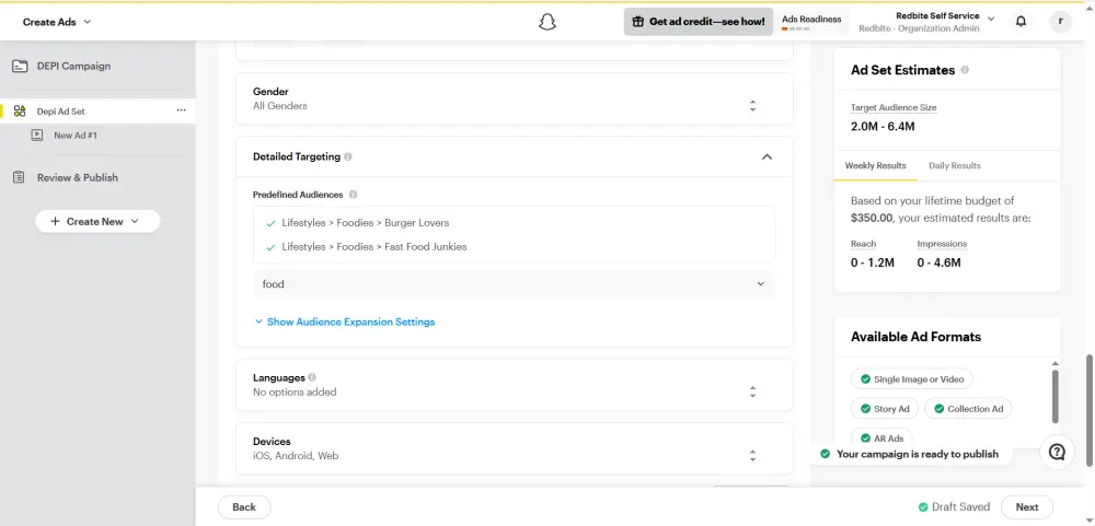 خدمة ترويج نشاطك على Snapchat بإعلان ممول احترافي