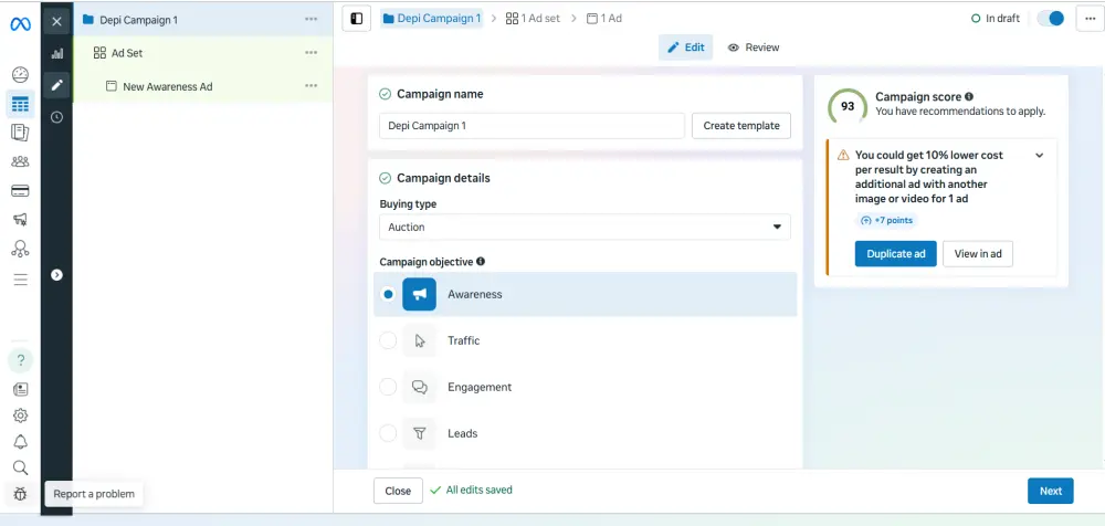 سأقوم بتحليل جمهورك و إعداد عرض تقديمي و إنشاء إعلان على المنصات