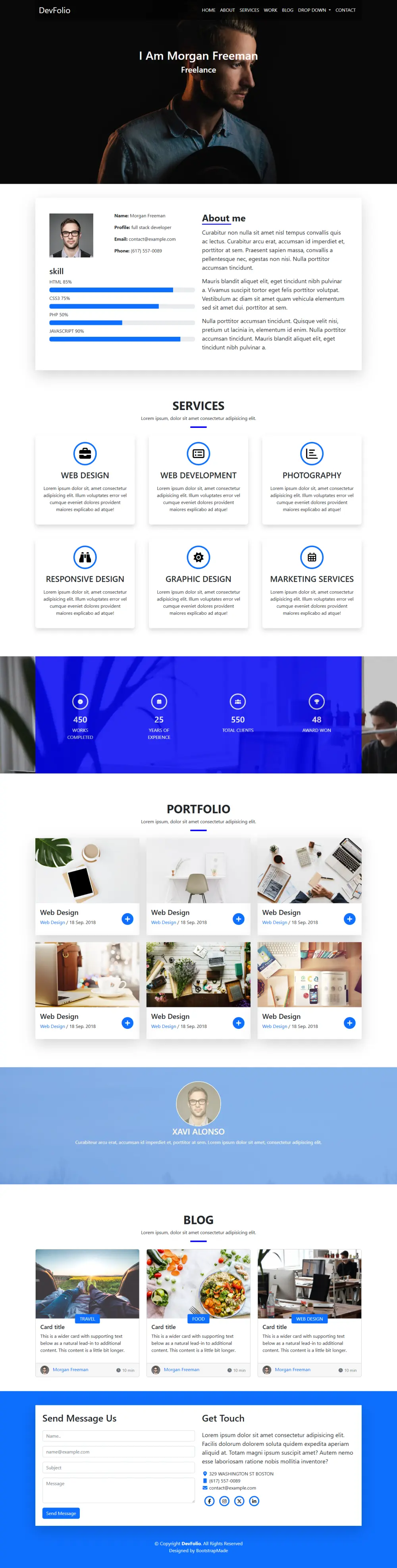 تصميم صفحة هبوط احترافية ومتجاوبة