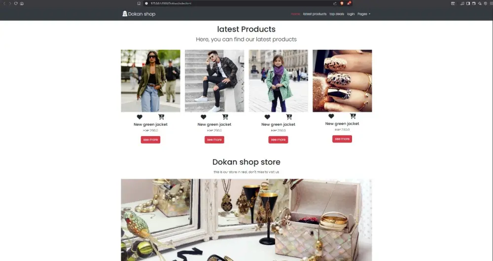 تطوير وتصميم واجهة امامية للمواقع