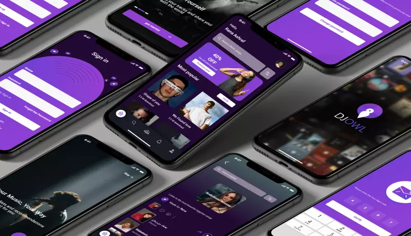 تصميم واجهة تطبيق موبايل احترافية وعصرية مع تجربة مستخدم سلسة وتعديلات مجانية.