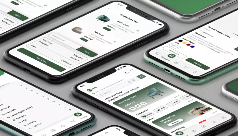 تصميم واجهة تطبيق موبايل احترافية وعصرية مع تجربة مستخدم سلسة وتعديلات مجانية.