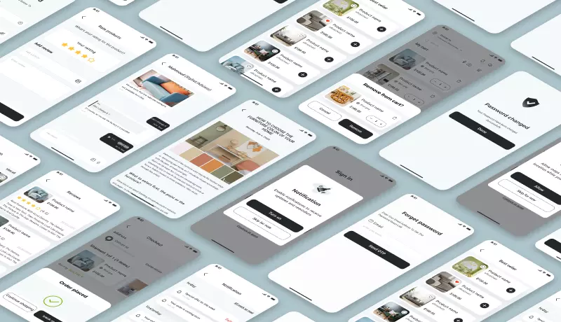 تصميم واجهة تطبيق موبايل احترافية وعصرية مع تجربة مستخدم سلسة وتعديلات مجانية.