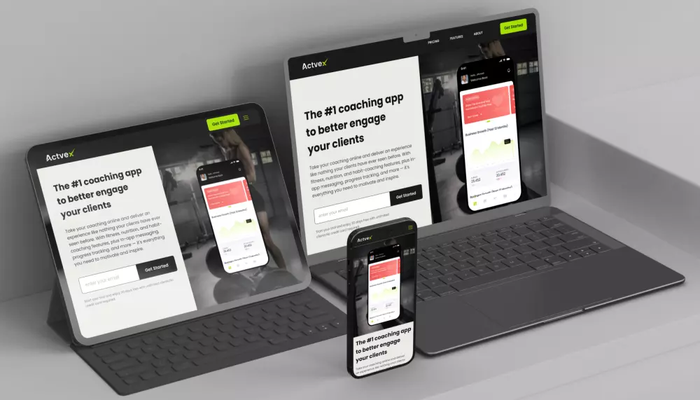 تصميم واجهات مواقع عصرية ومتجاوبة (UI/UX)