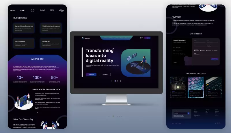 تصميم واجهات مواقع عصرية ومتجاوبة (UI/UX)