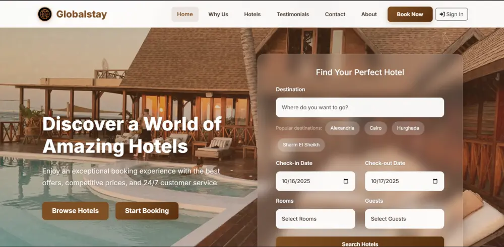 برمجة واجهة مستخدم لموقع  (Front-end)