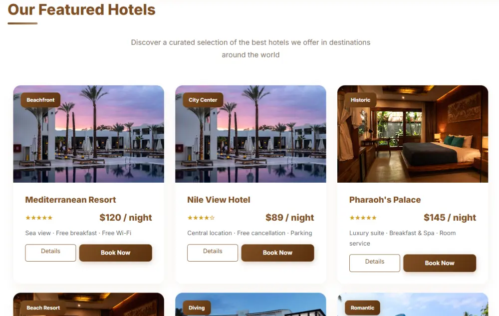 برمجة واجهة مستخدم لموقع  (Front-end)