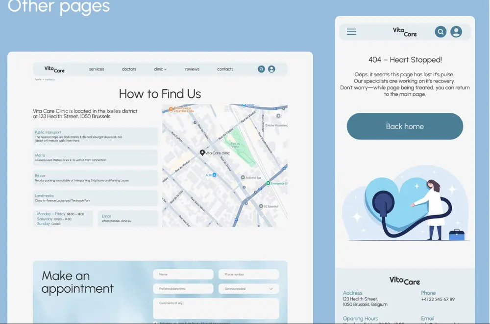 تحويل تصميم Figma / PSD إلى موقع تفاعلي