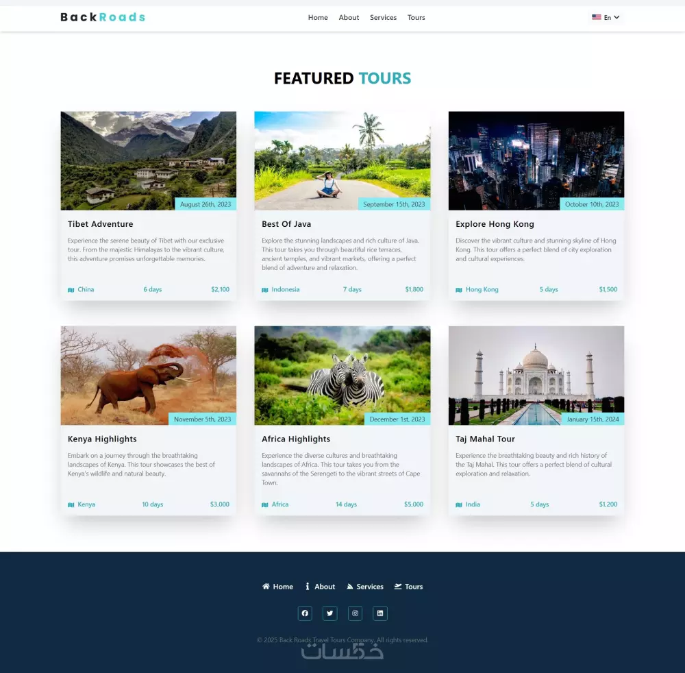 صفحة هبوط احترافية Landing Page