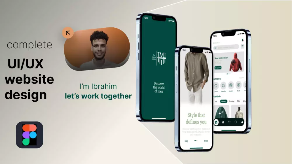 تصميم واجهات وتجربة مستخدم (UI/UX) للموبايل عصرية.