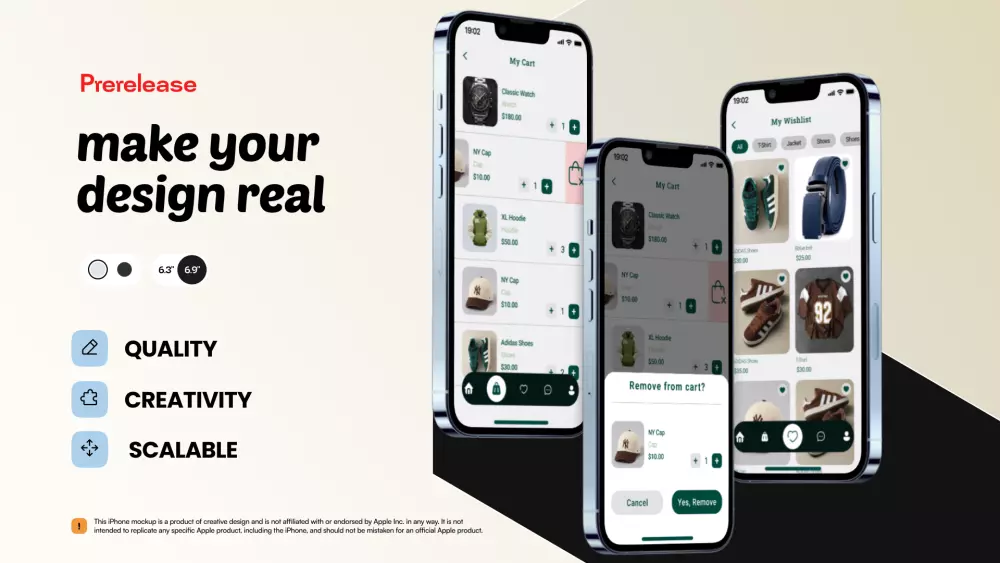تصميم واجهات وتجربة مستخدم (UI/UX) للموبايل عصرية.