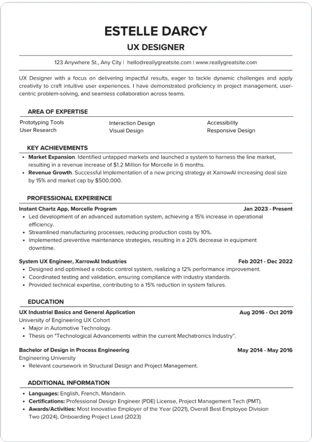 انشاء سيرة ذاتية CV - ATS احترافية