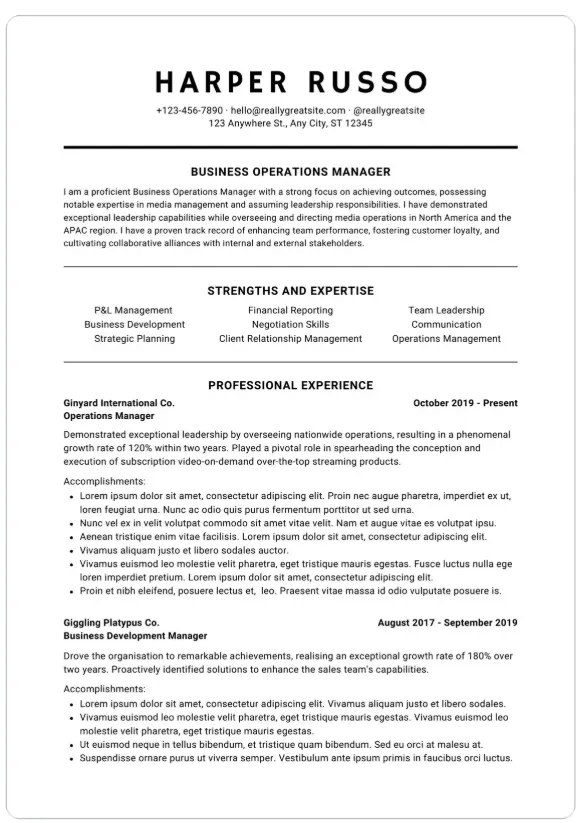 انشاء سيرة ذاتية CV - ATS احترافية