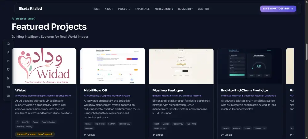 تصميم وتطوير موقع Portfolio احترافي للمطورين والطلاب وأصحاب الأعمال