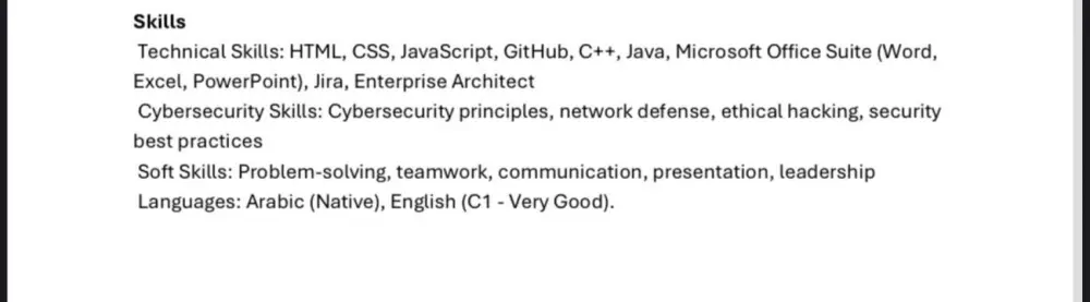 كتابة سيرة ذاتية احترافية متوافقة مع أنظمة ATS باللغة العربية أو الإنجليزية