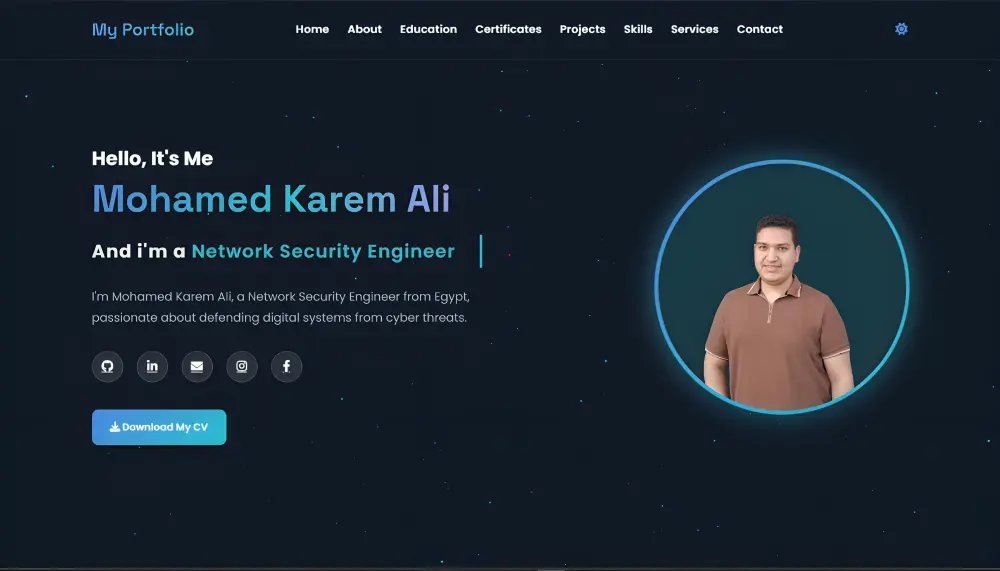 تصميم وانشاء Portfolio Website احترافي