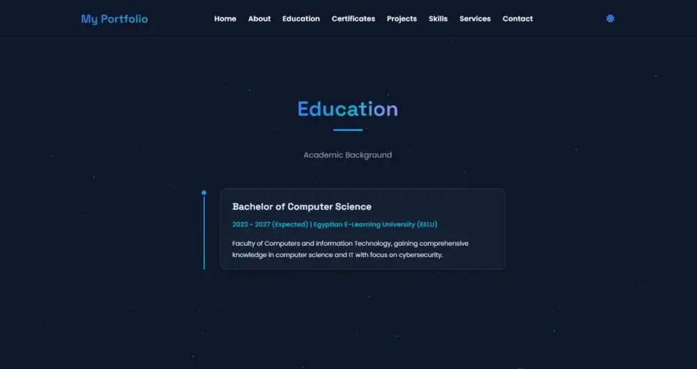 تصميم وانشاء Portfolio Website احترافي