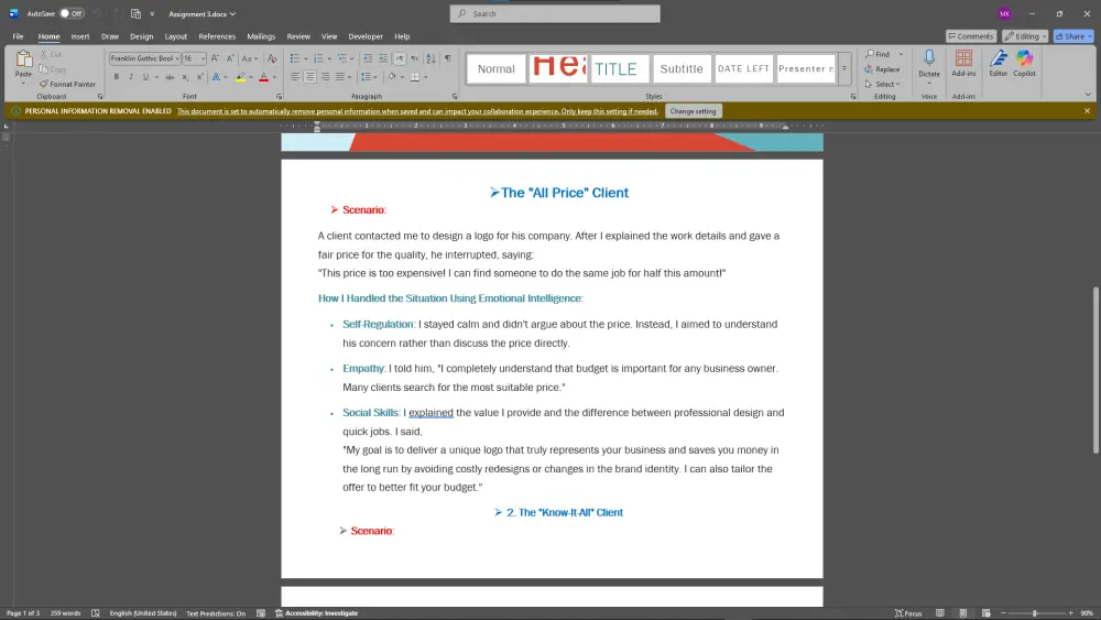 تنسيقات ملفات Word
