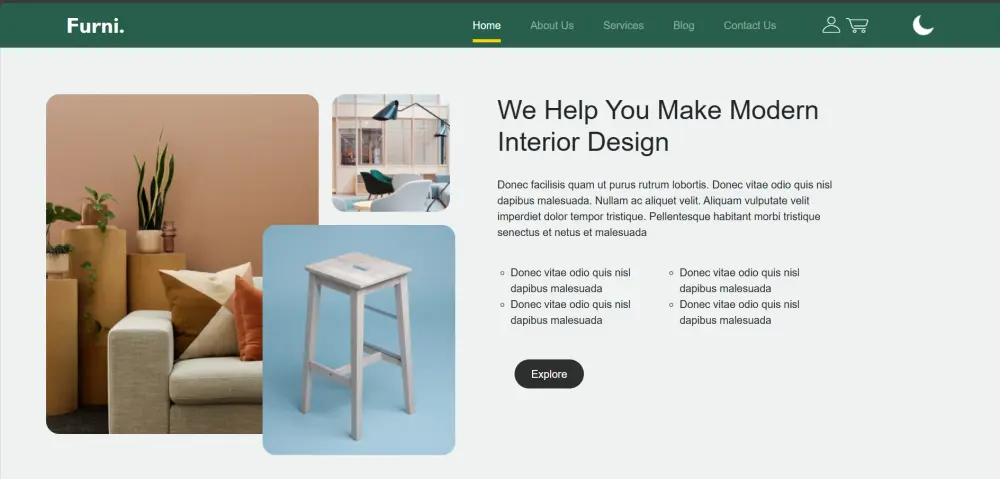 تطوير موقع باستخدام html , css