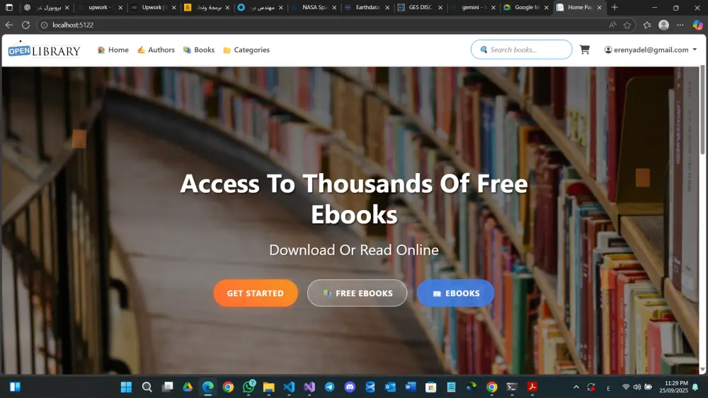 تطوير موقع باستخدام html , css
