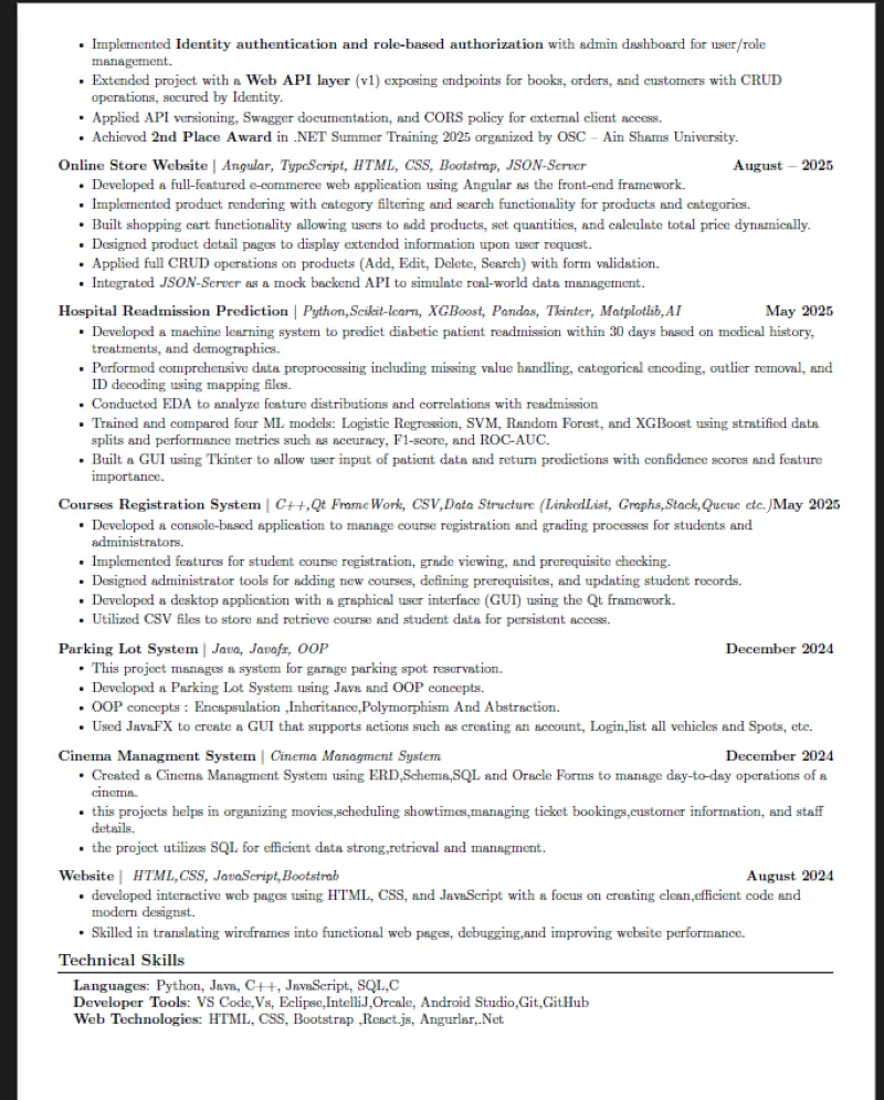 تصميم CV احترافي متوافق مع نظام ATS .