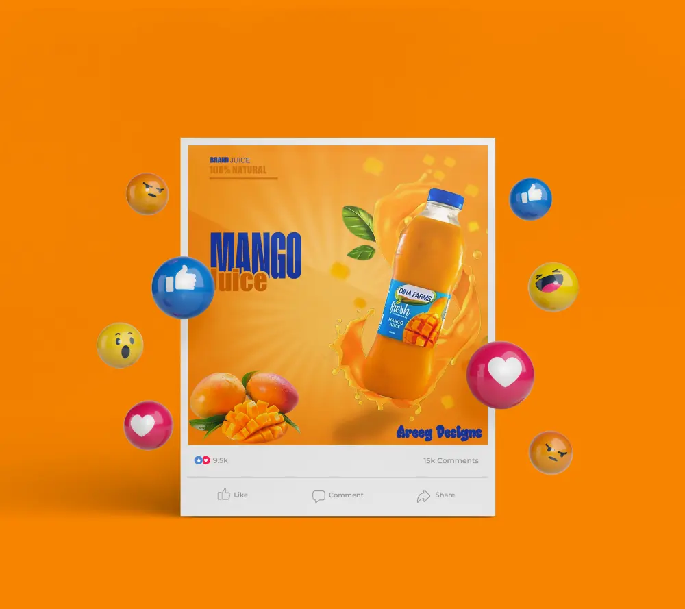 تصميم بوستات سوشيال ميديا إعلانية بجودة عالية