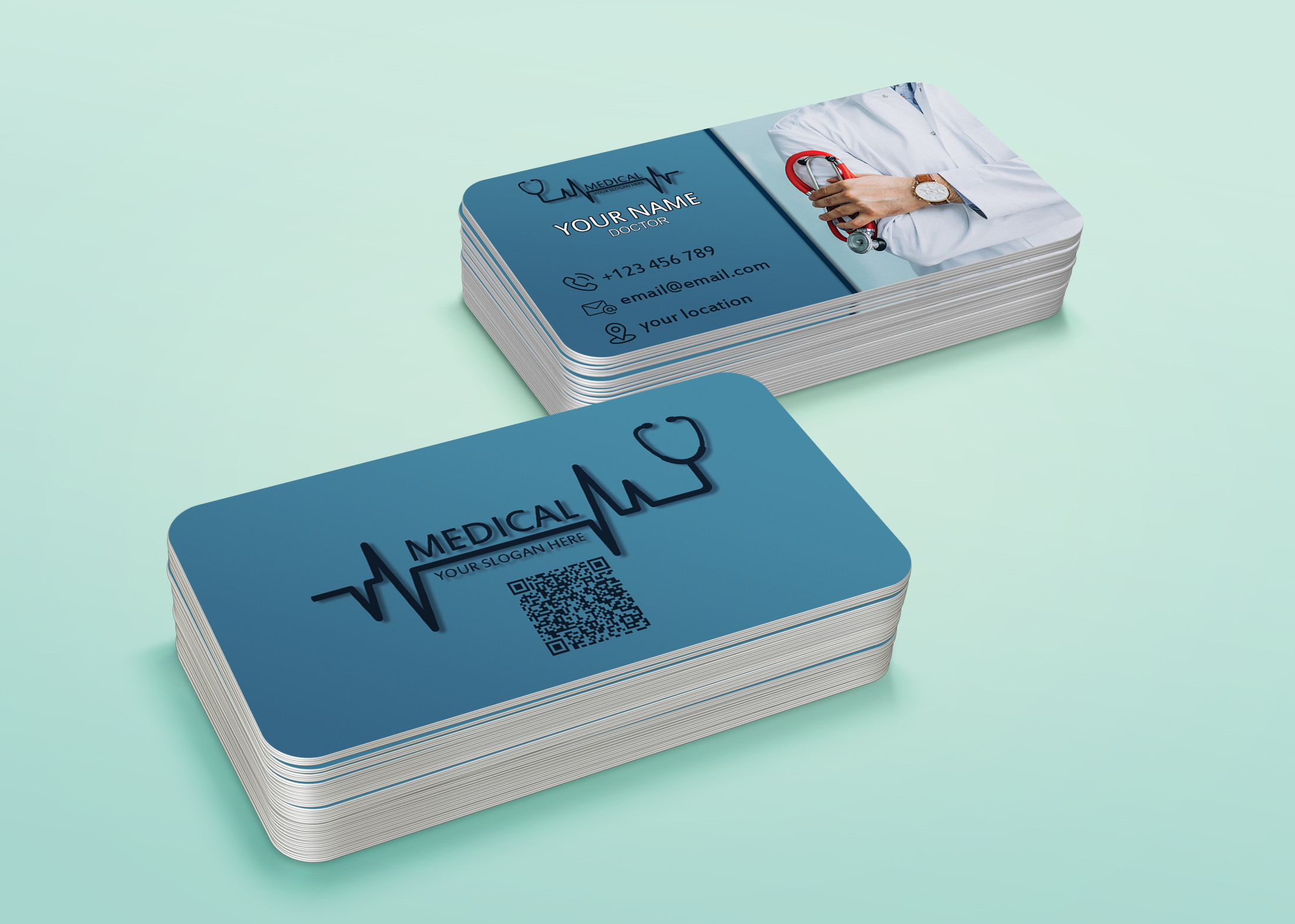 سوف اقوم بتصميم 1 بطاقة أعمال Business Card مع باركود QR code مقابل 10 دولار