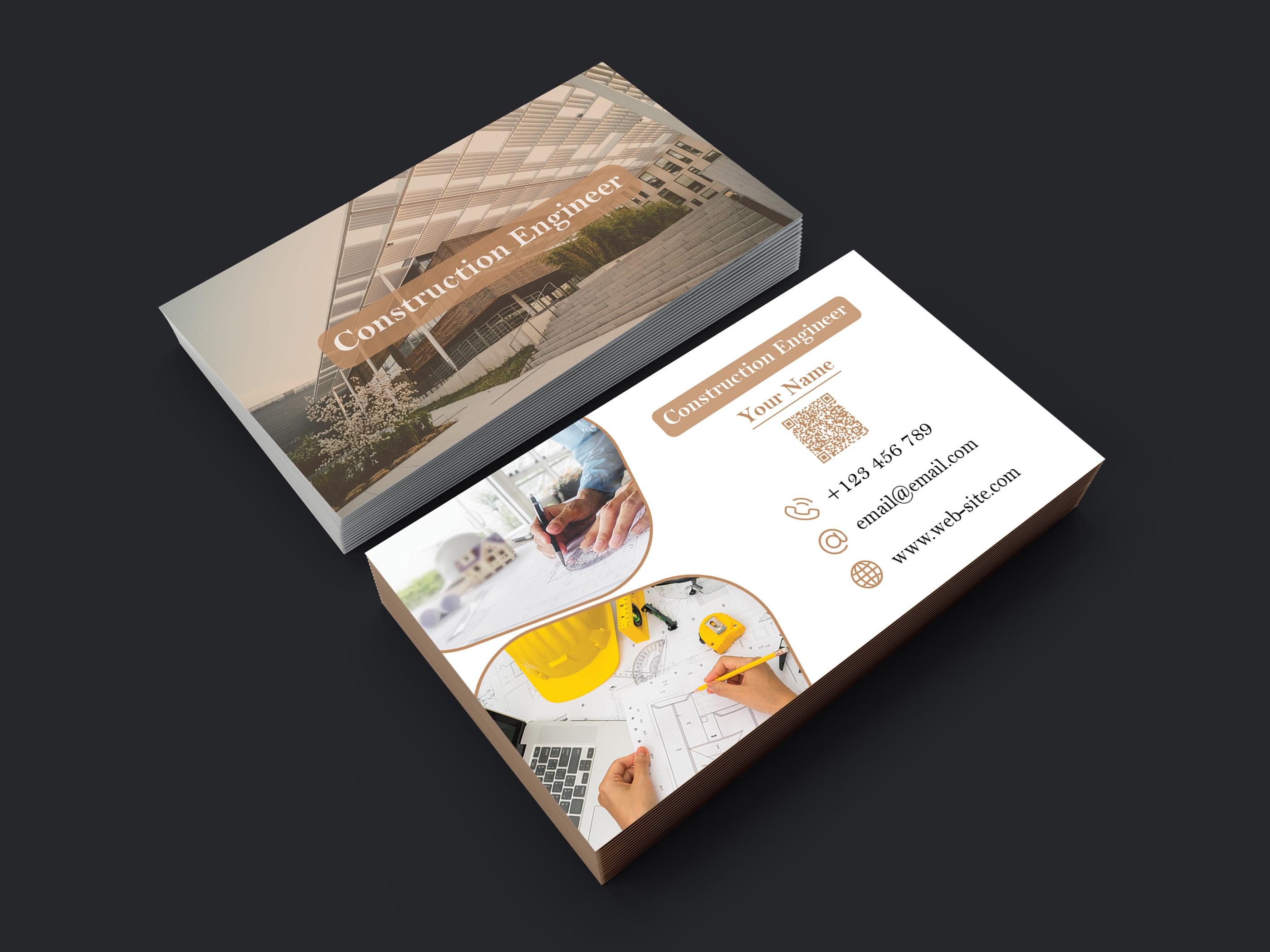 سوف اقوم بتصميم 1 بطاقة أعمال Business Card مع باركود QR code مقابل 10 دولار