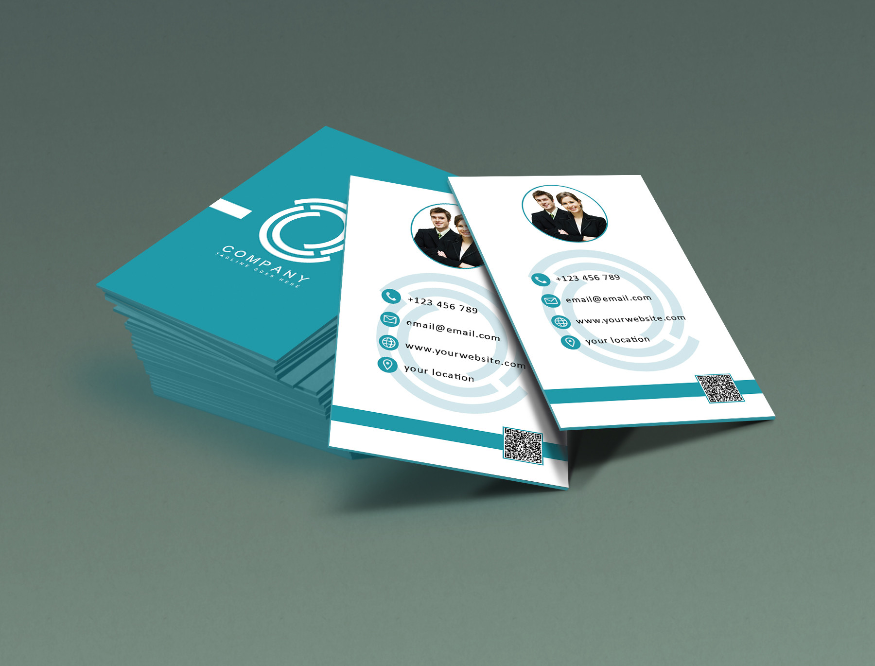 سوف اقوم بتصميم 1 بطاقة أعمال Business Card مع باركود QR code مقابل 10 دولار