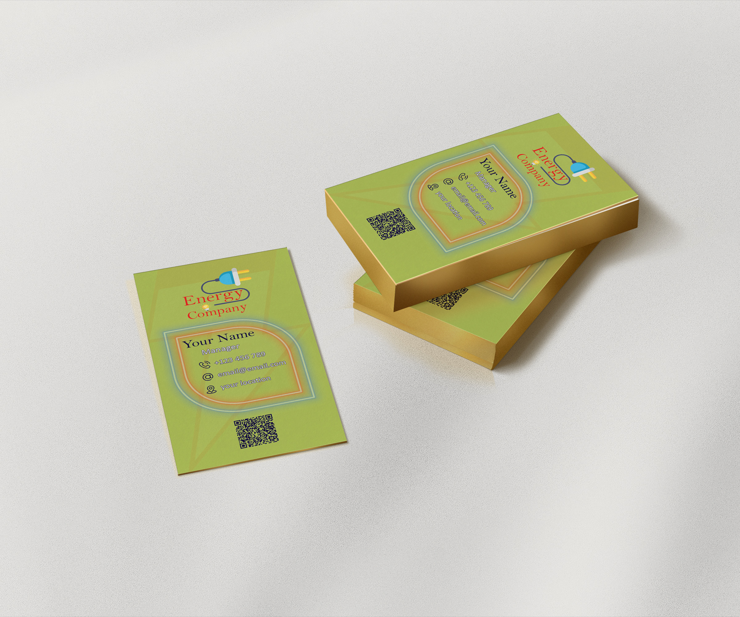 سوف اقوم بتصميم 1 بطاقة أعمال Business Card مع باركود QR code مقابل 10 دولار