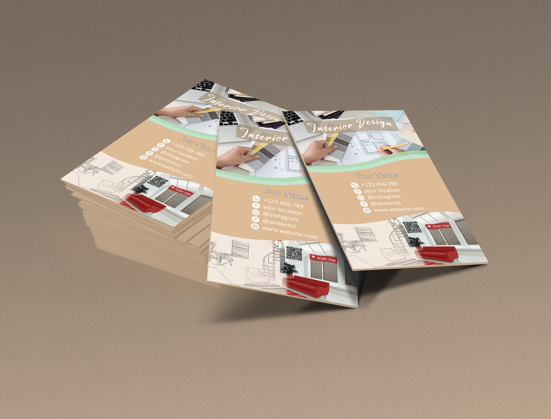 سوف اقوم بتصميم 1 بطاقة أعمال Business Card مع باركود QR code مقابل 10 دولار