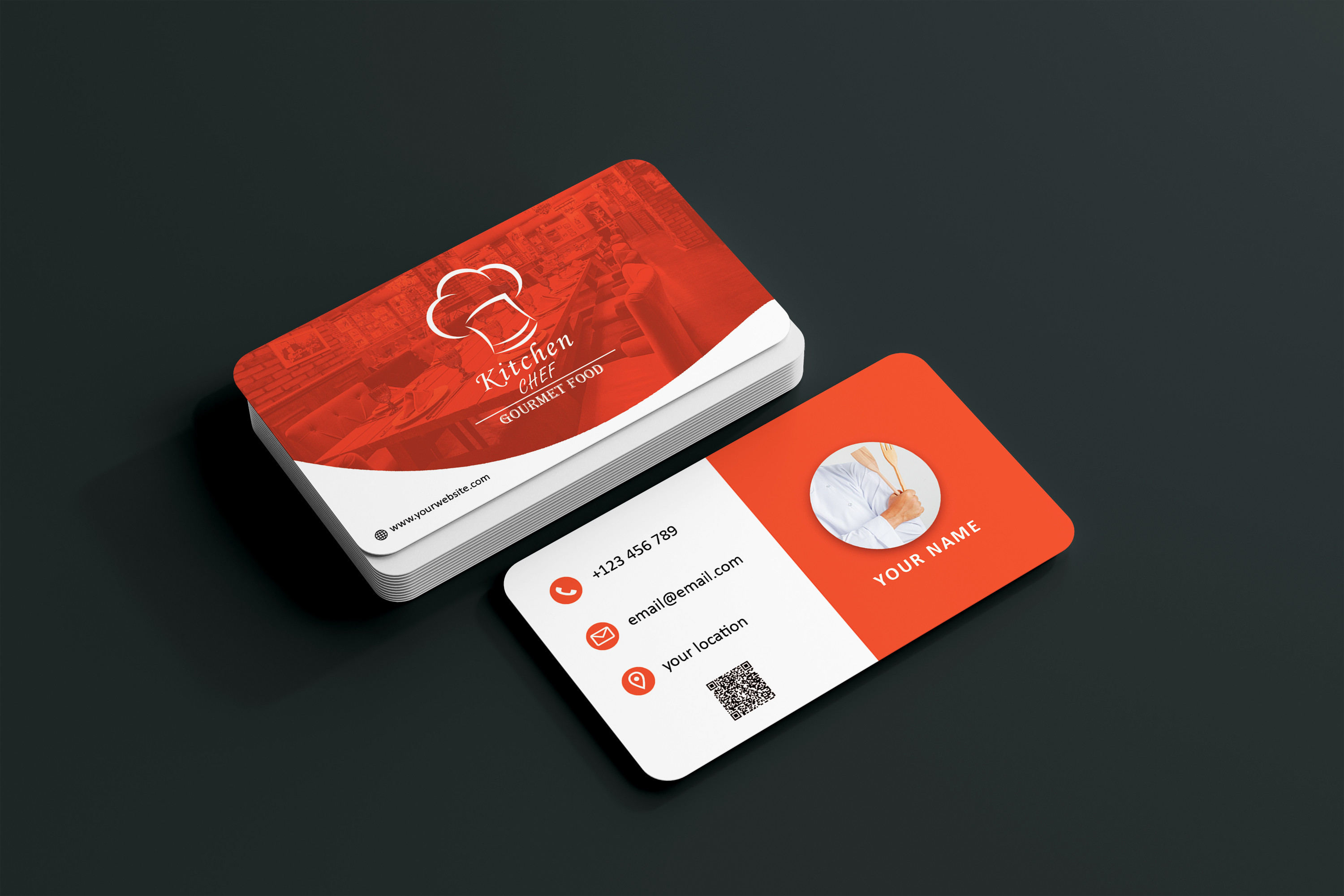 سوف اقوم بتصميم 1 بطاقة أعمال Business Card مع باركود QR code مقابل 10 دولار