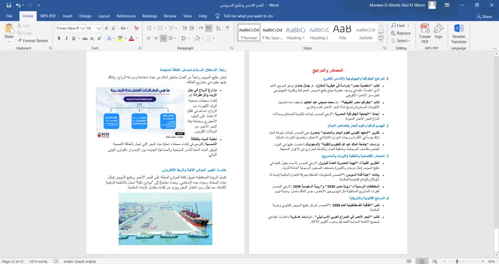 انشاء وتنسيق وتدقيق ملفات Word باحترافية متكاملة باللغتين العربية والانجليزية.