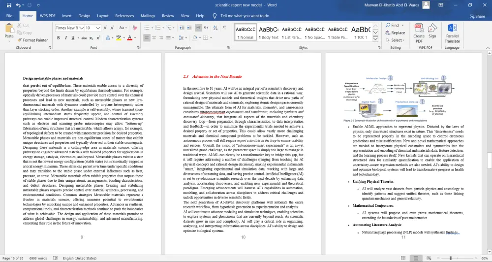 انشاء وتنسيق وتدقيق ملفات Word باحترافية متكاملة باللغتين العربية والانجليزية.