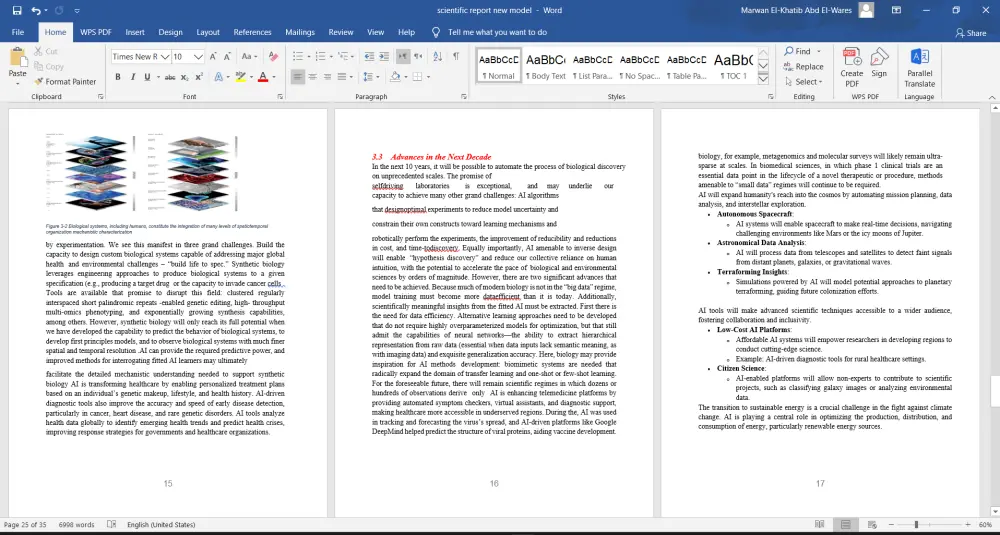 انشاء وتنسيق وتدقيق ملفات Word باحترافية متكاملة باللغتين العربية والانجليزية.