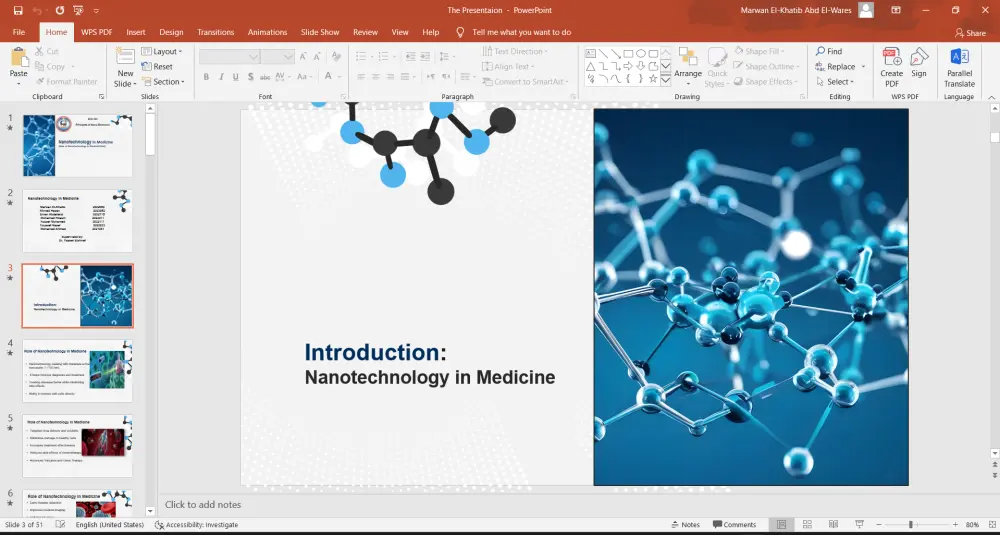 تصميم عروض تقديمة PowerPoint احترافية وجذابة.