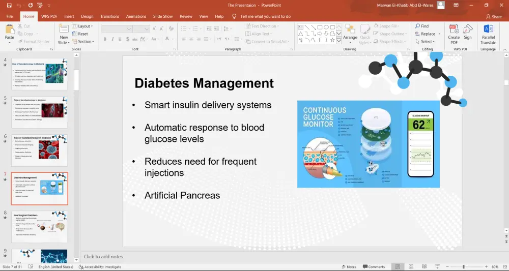 تصميم عروض تقديمة PowerPoint احترافية وجذابة.