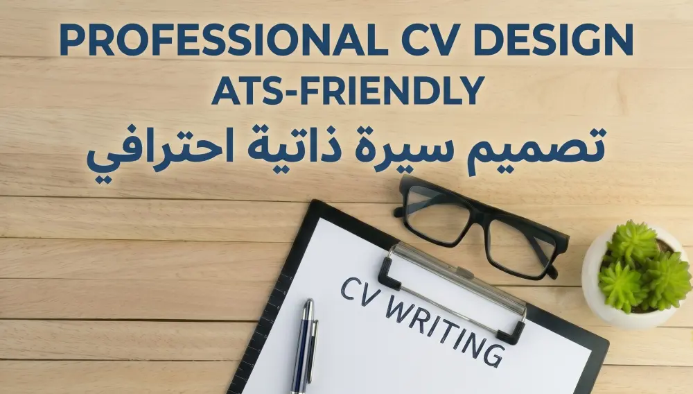 تصميم سيرة ذاتية (CV) احترافية متوافقة مع أنظمة الـ ATS.
