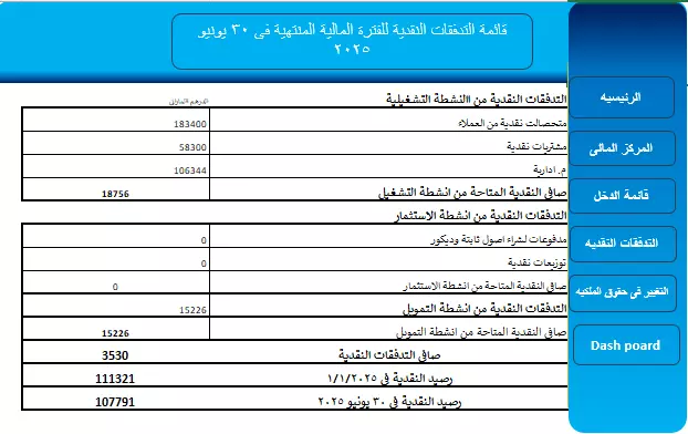 إعداد القوائم المالية الاحترافية على Excel (ميزانية – دخل – تدفقات نقدية)