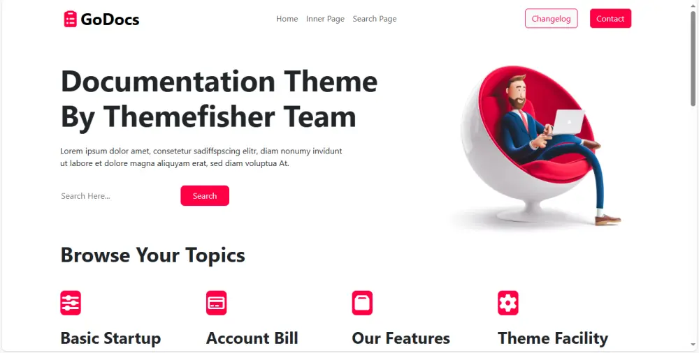 تطوير موقع صفحة واحدة متعددة الأقسام