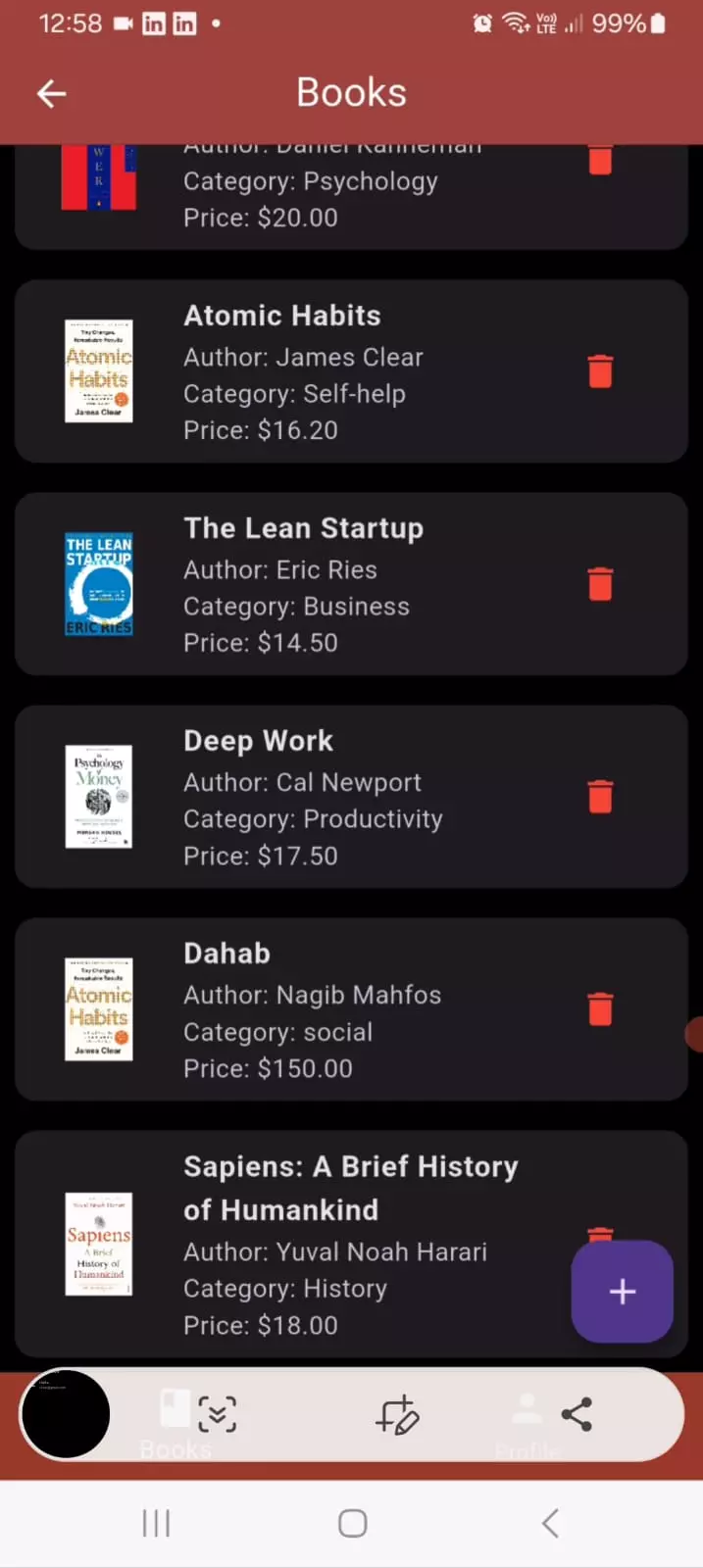 سأقوم بتطوير تطبيق موبايل بسيط (ملاحظات / منتجات / إدارة كتب) باستخدام Flutter & Dart