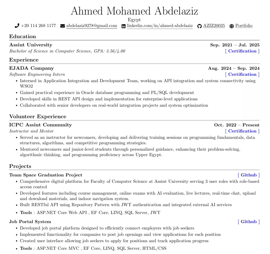 إنشاء سيرة ذاتية احترافية عالية القبول لدى أصحاب العمل، ومتوافقة بنسبة 100% مع أنظمة الـATS .