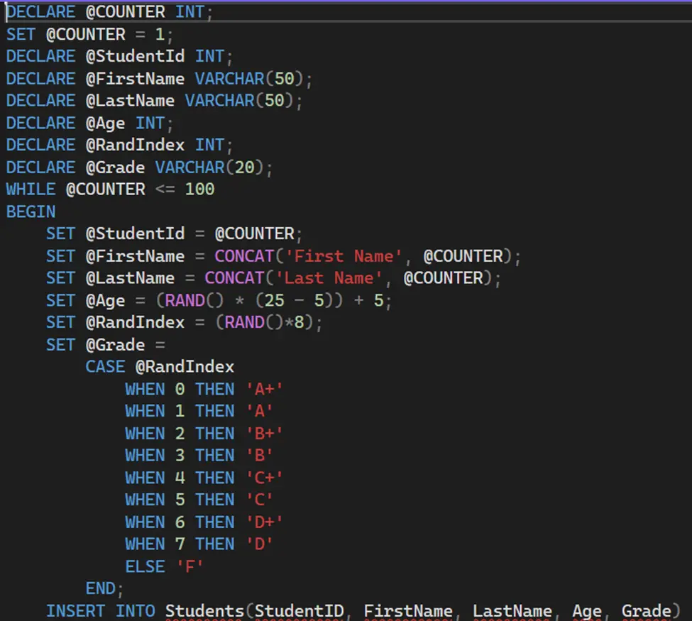 تصميم و بناء قاعدة بيانات بستخدام SQL Server