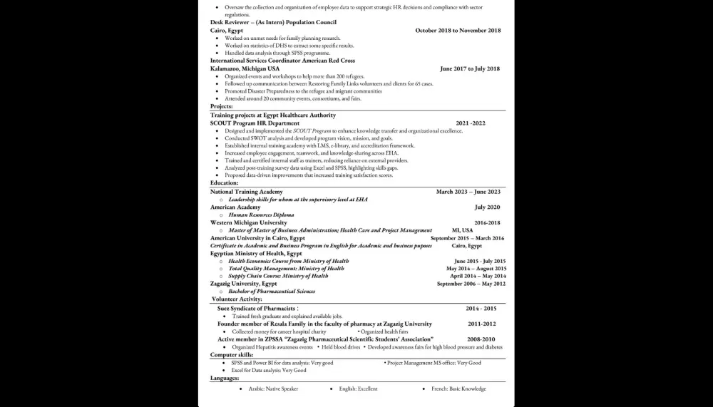 كتابة سيرة ذاتية احترافية متوافقة مع نظام ATS