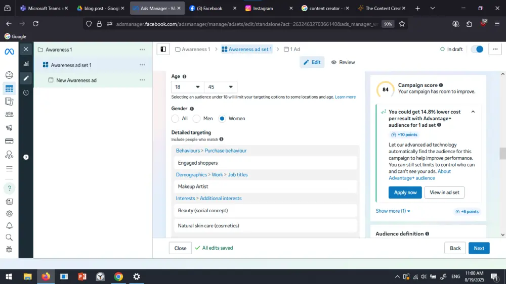 إدارة وإنشاء إعلانات ممولة احترافية على فيسبوك وإنستجرام لزيادة المبيعات والتفاعل