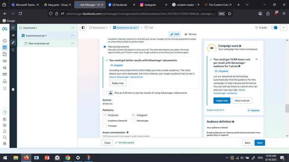 إدارة وإنشاء إعلانات ممولة احترافية على فيسبوك وإنستجرام لزيادة المبيعات والتفاعل