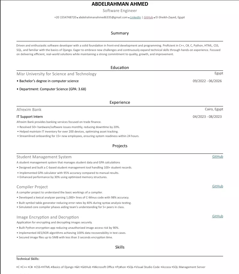 إنشاء سيرة ذاتية احترافية متوافقة مع أنظمة ATS