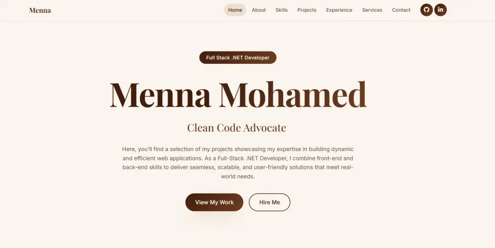 تصميم بورتفوليو احترافي بـ HTML و CSS