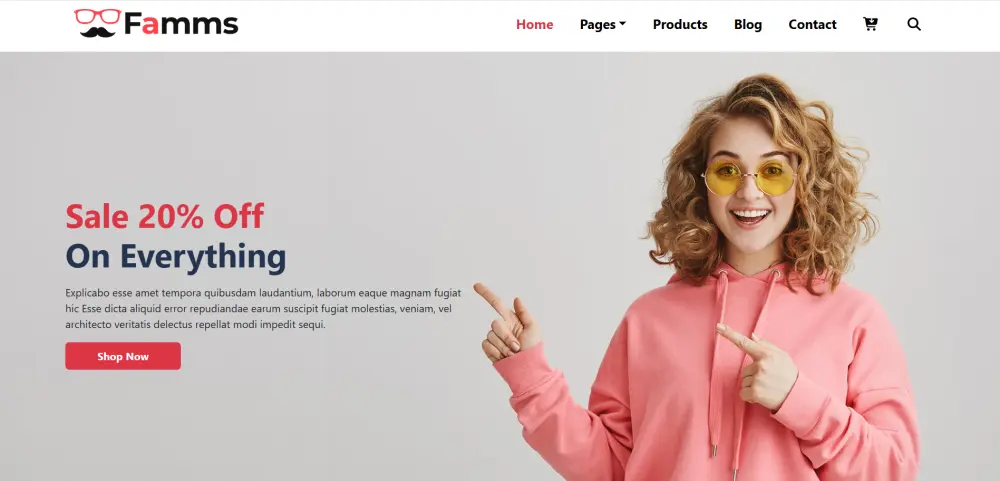 تصميم Landing Page احترافية لمتجرك الإلكتروني بـ HTML, CSS, Bootstrap